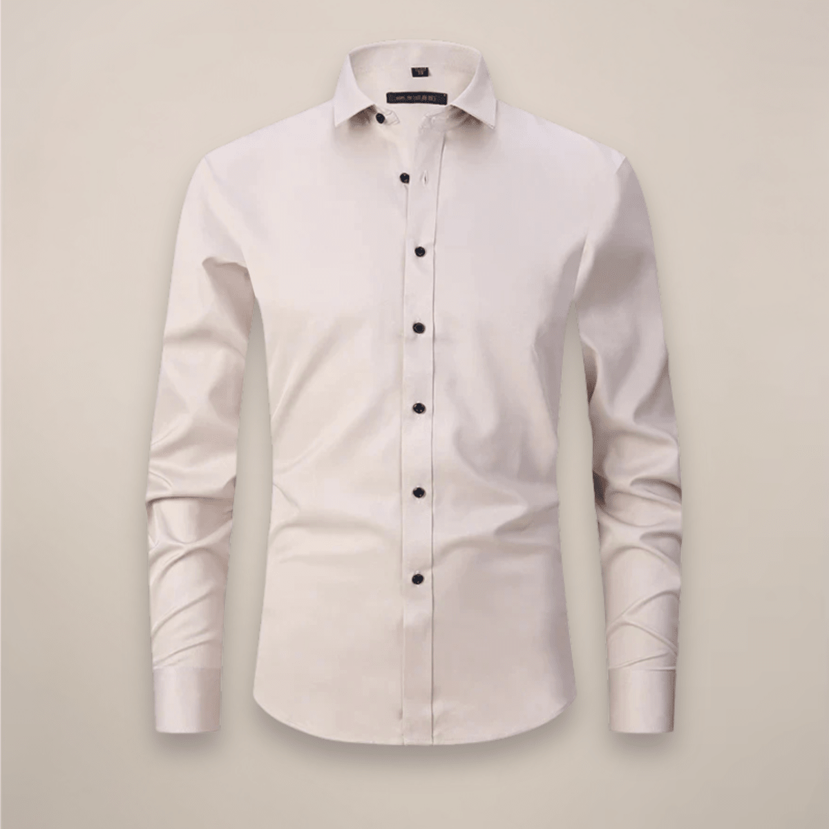 Men’s Long Sleeve Button - Up Shirt with Chest Pocket and Classic Collar