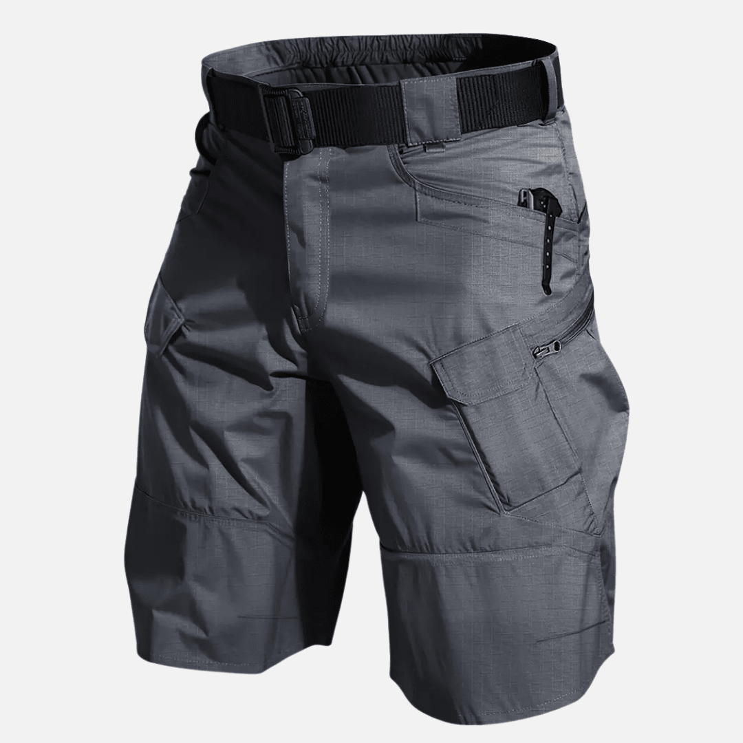 Men's Multi - Pocket Tactical Cargo Shorts with Belt