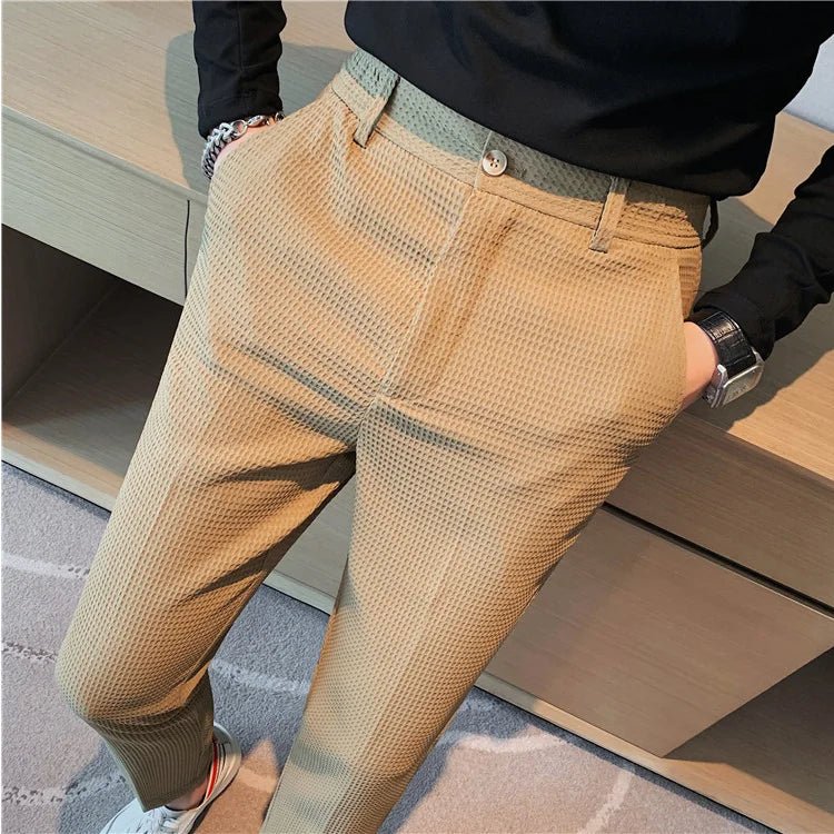 Men’s Slim Business Casual Trousers – Refined Tailored Fit for Smart Styling