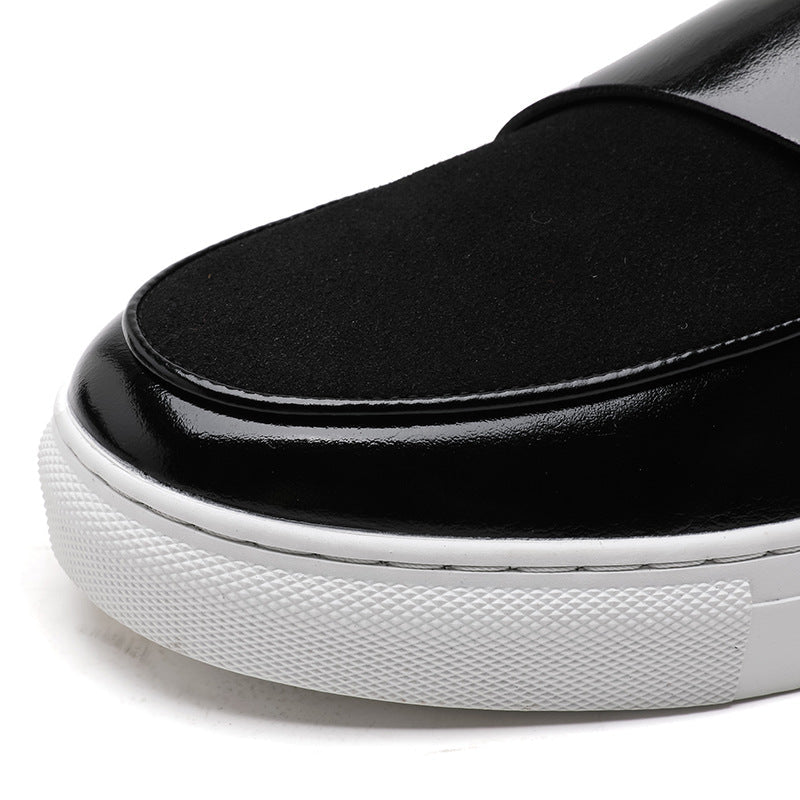 Men’s Slip - On Loafer Sneakers with Strap Detail and Two - Tone Upper