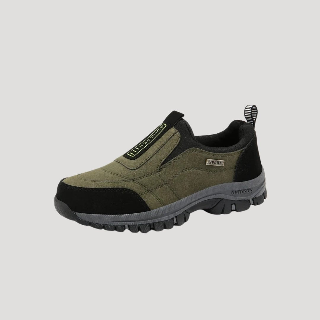 Men’s Slip - On Low - Top Shoes with Elastic Side Panels and Textured Sole