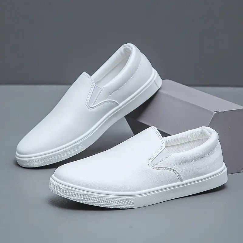 Men’s Slip - On Sneakers with Elastic Side Panels and Low Top Sole