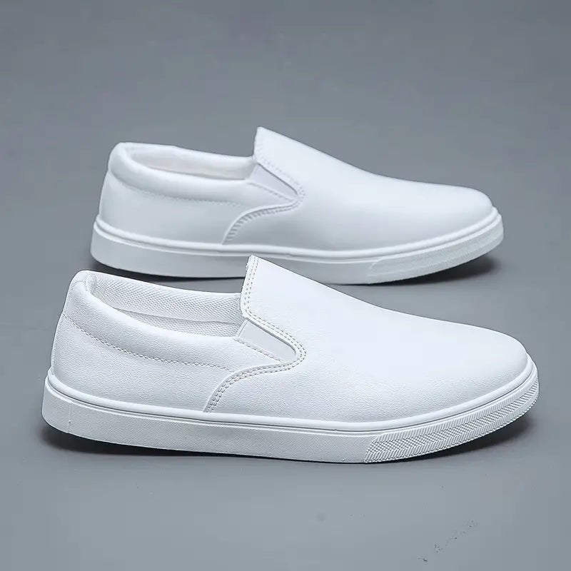 Men’s Slip - On Sneakers with Elastic Side Panels and Low Top Sole