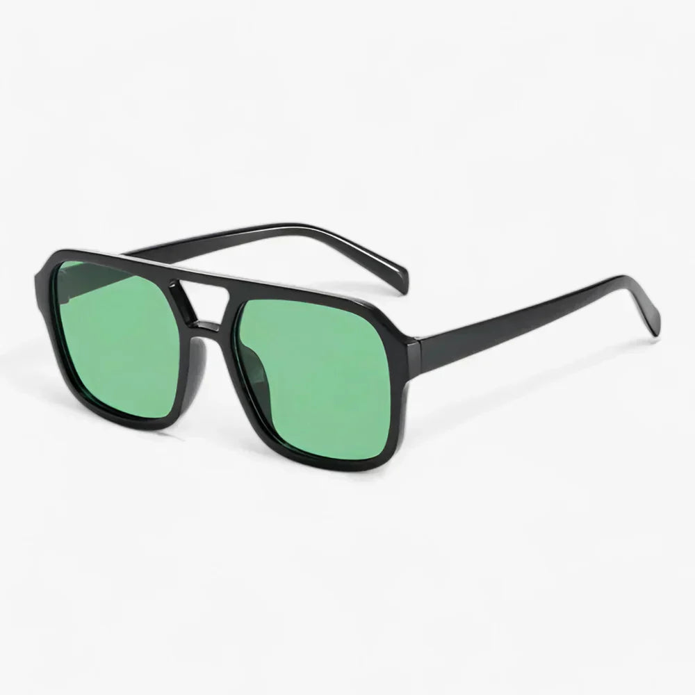 Women's Sunglasses Square Aviator Double Bridge Oversized Frame
