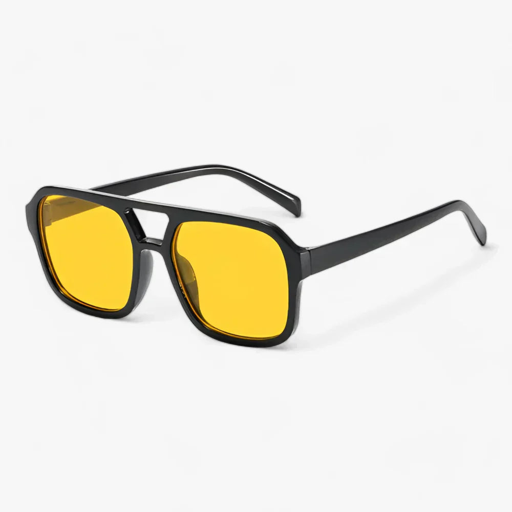 Women's Sunglasses Square Aviator Double Bridge Oversized Frame