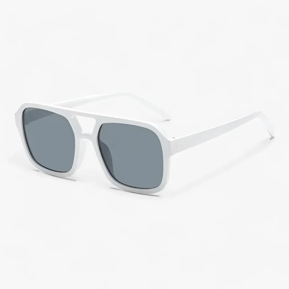 Women's Sunglasses Square Aviator Double Bridge Oversized Frame