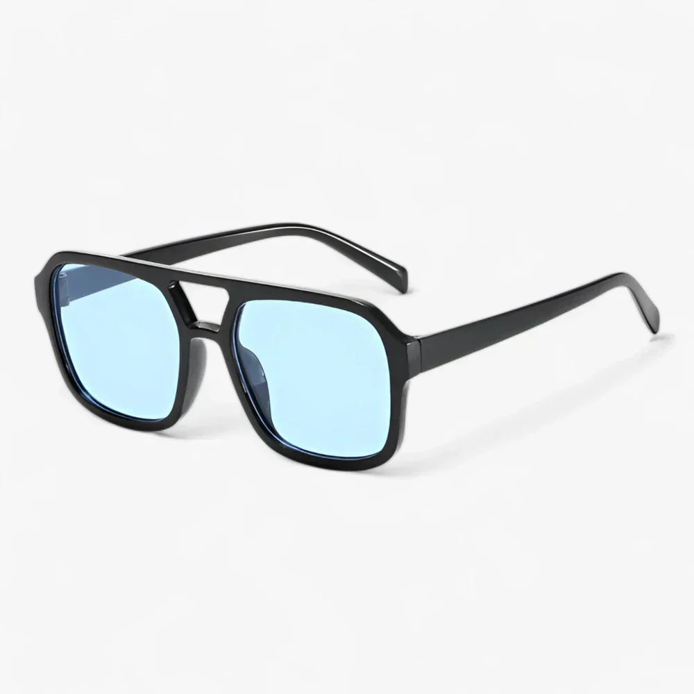 Women's Sunglasses Square Aviator Double Bridge Oversized Frame