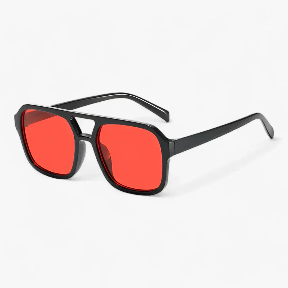 Women's Sunglasses Square Aviator Double Bridge Oversized Frame