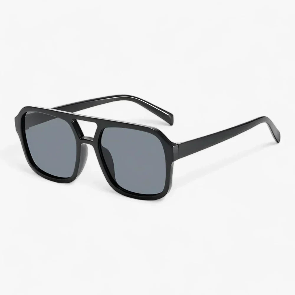 Women's Sunglasses Square Aviator Double Bridge Oversized Frame
