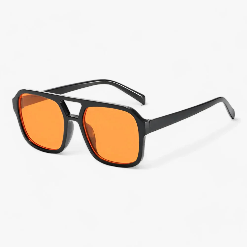Women's Sunglasses Square Aviator Double Bridge Oversized Frame