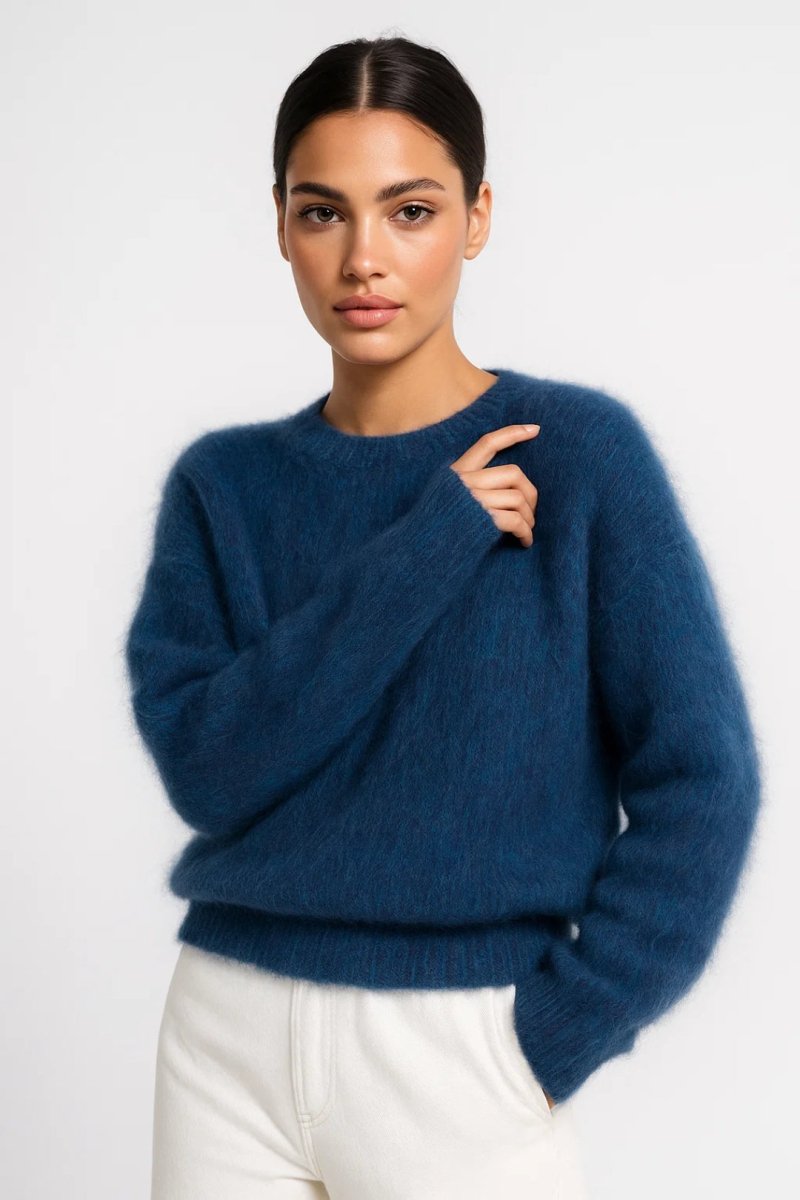 Women’s Crewneck Sweater – Soft Lightweight Knit for Everyday Comfort