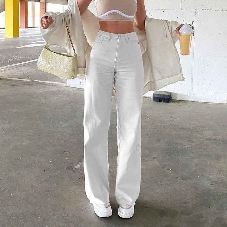Women’s High Waist Bell Bottom Jeans with Flared Leg