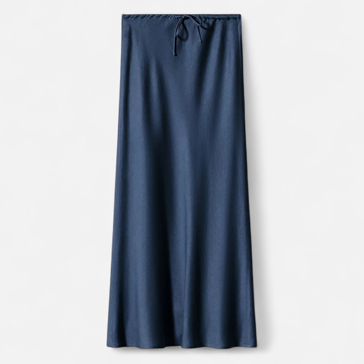 Women’s High - Waist Maxi Skirt with Fluid Silhouette and Elegant Draped Finish