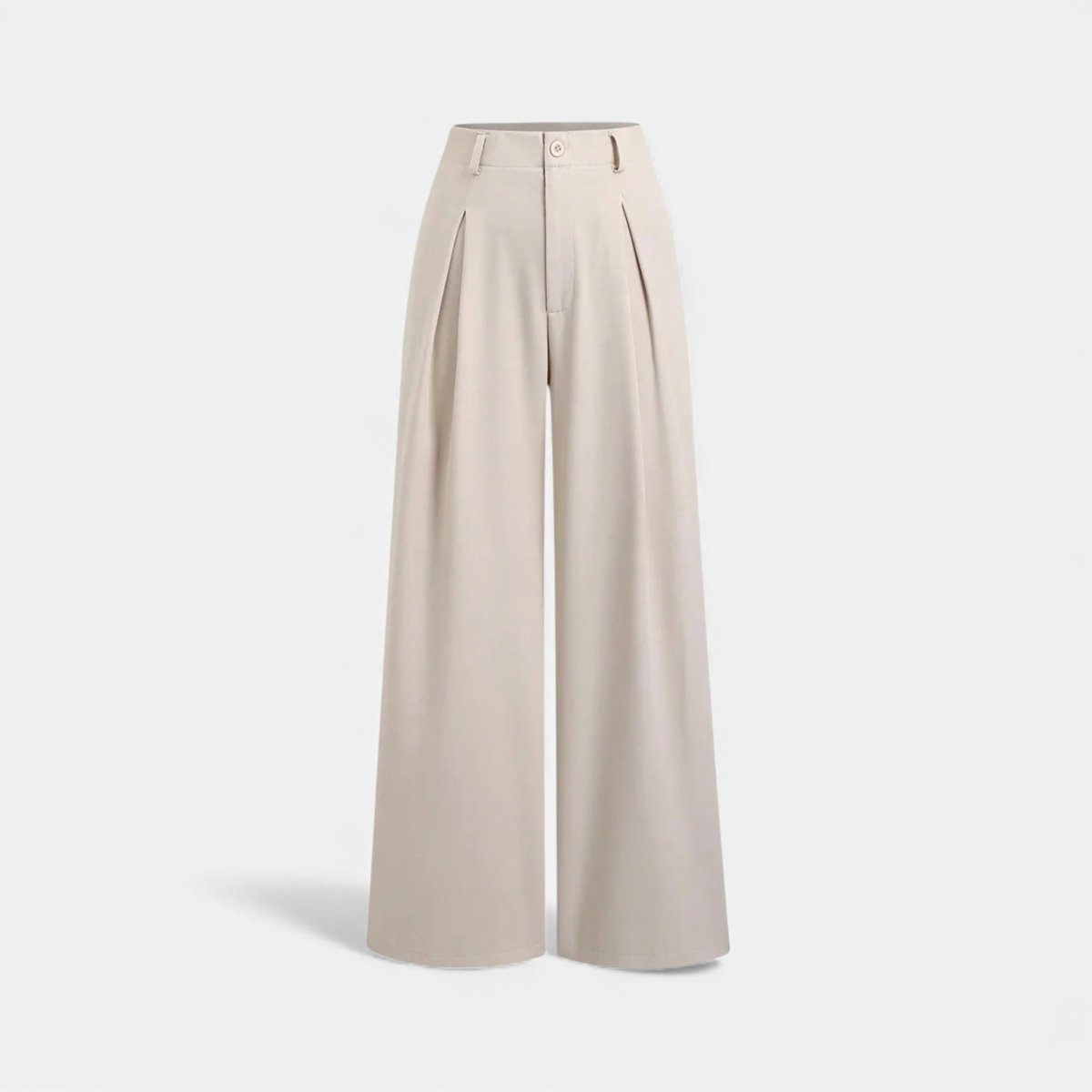 Women’s High - Waist Pleated Wide - Leg Pants with Tailored French - Inspired Silhouette