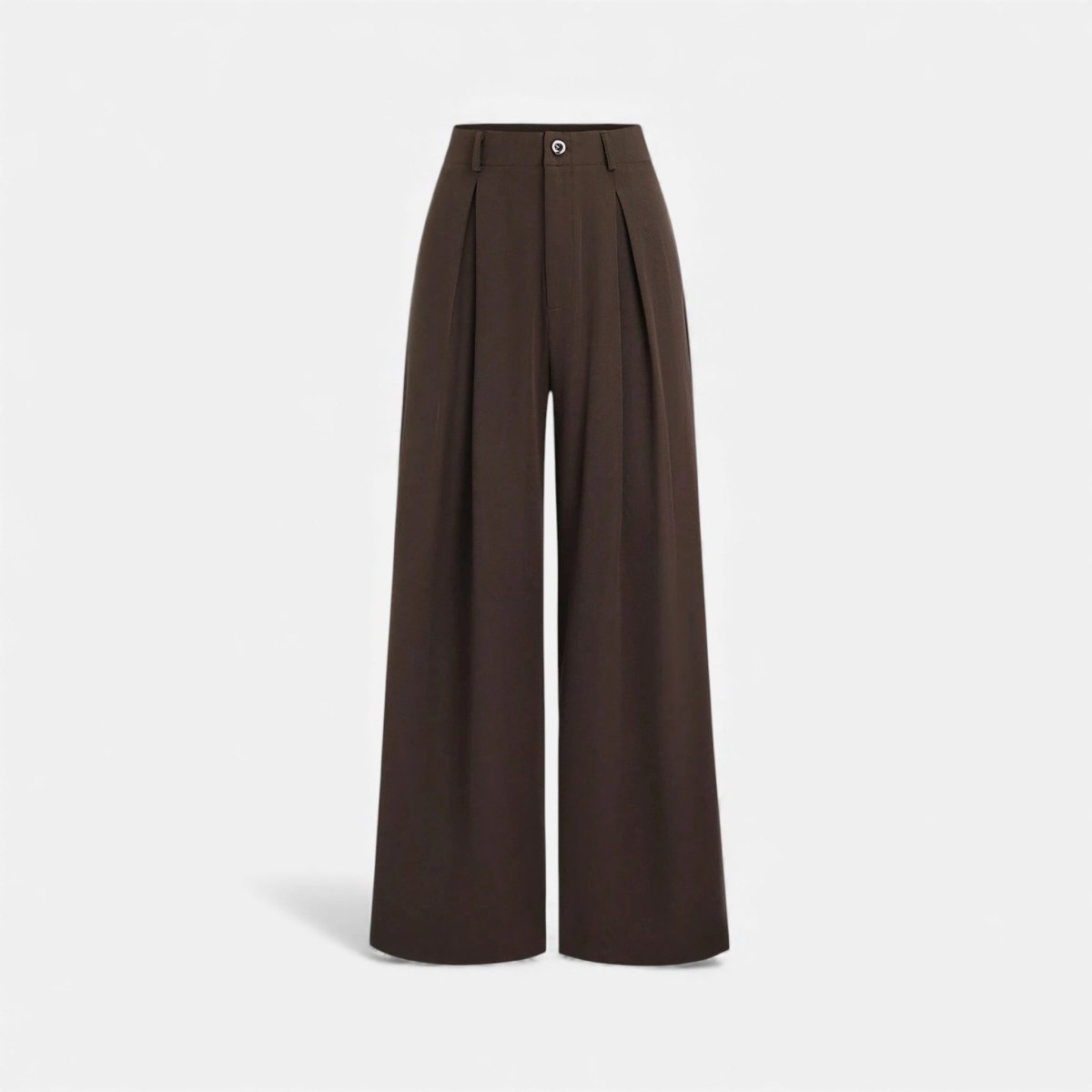 Women’s High - Waist Pleated Wide - Leg Pants with Tailored French - Inspired Silhouette