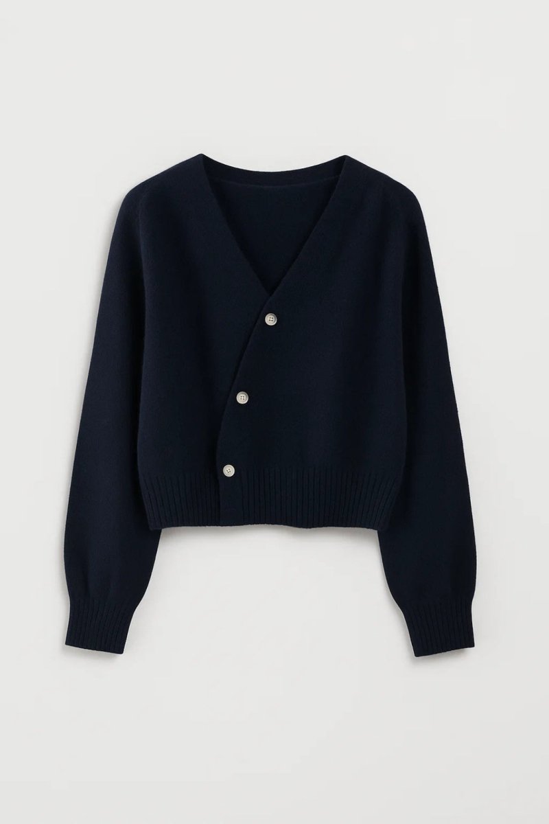 Women’s Wrap Cardigan – Elegant Button - Up Knitwear with Flattering Silhouette